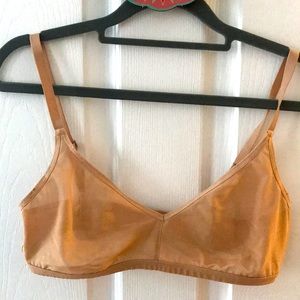 Negative Sieve non-wire bra in buff